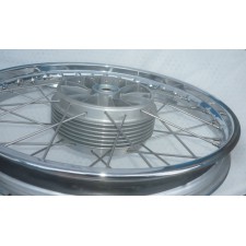 WHEEL COMPLETE - DRUM BRAKE - WITH LINE FOR LID -  1,85-18"  - (STAINLESS STEEL WIRES)